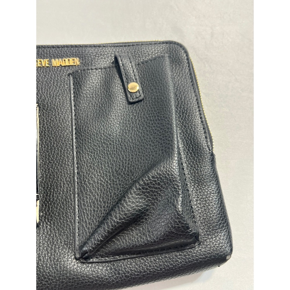 VTG Steve Madden Pebbled Faux Leather Wristlet Clutch Women Black Pocket
Y2K - Picture 4 of 10